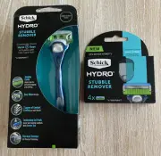 Schick Hydro Stubble Remover Kit plus 4pk blades BULK LOT