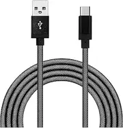 USB Type C Cable, USB C Cable Fishing Net Braided USB A to USB C Cable Charger (USB 2.0) for Samsung Galaxy S9 S8 Note 8,Apple New Macbook, Nexus 6P 5X,Google Pixel,LG G5 G6 (6FT (2 M), Black)