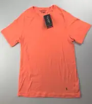 Polo Sport Mens Medium Orange Raglan Sleeve Stretch Compression Athletic T Shirt