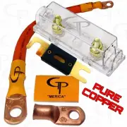 150 AMP ANL Fuse Holder INLINE Block BATTERY INSTALL KIT 2/0 AWG GAUGE COPPER O