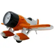 NEW Pilot Toys Orange and Silver Gee Bee Desk Clock