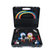4 Way AC Gauge Set, AC Manifold Gauge Set fits for R410a R22 R134a Refrigeran...