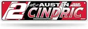 Rico Industries NASCAR Racing Austin Cindric Metal Street Sign 4" x 15" Home Décor - Bedroom - Office - Man Cave