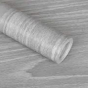 Melwod Gray Wood Wallpaper 17.71 x 394 Inch Wood Grain Texture Peel and Stick Wallpaper Adhesive Paper Light Grey Wall Covering Desk Shelf Drawer Liner Cabinets Wardrobe