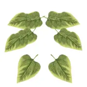Medium Sunflower Fake Leaves 50 Pcs Artificial Plants Greenery Decorations