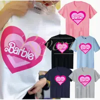 在飛比找蝦皮購物優惠-Barbie HEART 粉色 TSHIRT 芭比心 T 恤
