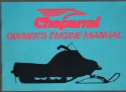 VINTAGE CHAPARRAL SNOWMOBILE ENGINE MANUAL FAN COOLED MODELS NEW (757)