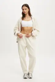 [Body] Body - Plush Essential Barrel Sweatpant - Coconut milk M COCONUT MILK