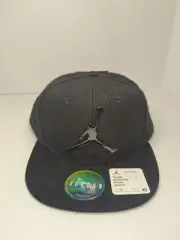 Nike Air Jordan Jumpman Elephant Print Snapback Anthracite Black Youth Size 8-20