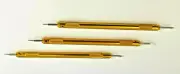 TOOL Watch Band Spring Bar Link Pin Remover - dual tips GOLD (3-PACK)