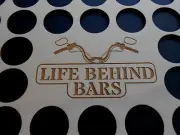36 Life Behind Bars #17B poker chip Frame Insert Fits Harley Davidson chips