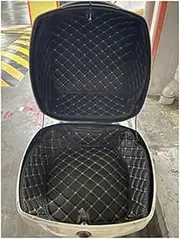 Motorcycle Rear Trunk Case Liner Luggage Box Inner Container Tail Case Trunk Protector, for Vespa, GTS 300 GTS GTS300 Accessories Top Case Interior Pad(Black 1 Set(Upper Lower))