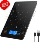 Digital Kitchen Food Scale 10kg x 1g Waterproof Glass Platform for Cooking