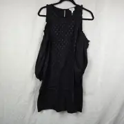 Seed Heritage Size 6 Dress Cold Shoulder Polka Dot Ruffle BNWT 17" Bust