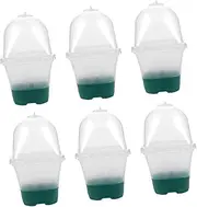 KITANDOVE 6pcs Seedling Pot Nursery Pots for Plants Plant Humidity Dome Clear Humidity Domes Pp Green