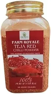 Farm Royale Teja Red Chilli(Lal Mirch) Powder||200gm || Handpicked Material