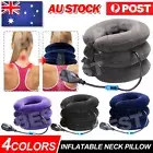 Air Inflatable Neck Pillow Head Cervical Traction Support Stretcher Relief PainA