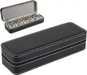 [Generic] Ring Display Chest – Jewelry Slot Holder, Watch Storage Chest | Elegant Storage Solution, Functional Ring Display for Home for Adult Collectors and Coworkers in Office Desk or Travel Settings