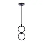 Craftmade Context 2 Light LED Pendant, Flat Black - 59392-FB-LED
