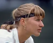 Steffi Graf of Germany during the Wimbledon Lawn Tennis Championsh- Old Photo 1