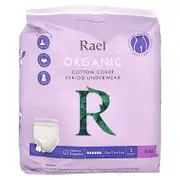 Rael, Organic Cotton Cover Period Underwear, S/M, 5 Count