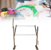 Cross Stitch Frame, Cross Stitch Stand, Thick Round Roller Home for Shop Craft Accessory Embroidery Work