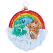 Christopher Radko CARE BEARS Cloud Nine Rainbow Ornament 1021175 * New