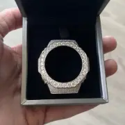 NEW Moissanite Iced Out Bezel Cover for G-Shock GA-2100 | Real 925 Silver