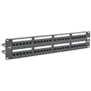 HP6A48 Patch Panel, Cat6A, 48-Port, UniversalWiring