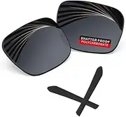 [iLikeo] iLike PRO+ Polycarbonate Anti-infrared Replacement Lenses for Oakley Jupiter Squared OO9135 Sunglasses, Anti-blue Light, UV Protection Lenses - Pitch Black, Pro+ Pitch Black - Non Polarized, For