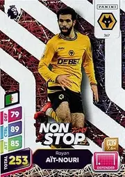 Panini Premier League Plus 2024 2025 Rayan Aït-Nouri Non Stop Trading Card