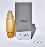 NIB - Lalique CEBU NACRE Vase Amber 125700 - Pearlscent Spiral/Shell Swirl 18cm