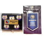 Hockey Hall of Fame 2007 Class Pin Set & Magnet Stevens Messier MacInnis Francis