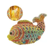 Nevenka Mini Women Fish Evening Bags Crystal Clutch Purse Rhinestone Handbags with Chain-15