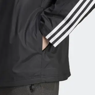 【adidas 愛迪達】外套 男款 運動外套 風衣外套 亞規 ESSENTIALS 黑 IB0381(S2418)