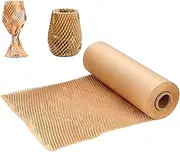 Cellular gift wrapping paper,corrugted(aseismatic) Packing Paper with Rope Fragile Stickers Shipping MovingS upplies Small Business Packaging Supplies Eco Friendly Bubble Wrap Packing (15''x130ft)