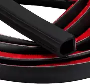 Ultra-Durable Rubber Door Seal Strip - Waterproof and UV Resistant - 35 Feet