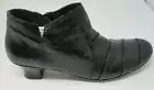 RIEKER WOMEN'S 56582 FLEECE LINED ZIP BLACK LEATHER HEEL DRESS BOOT SZ 37 US 6