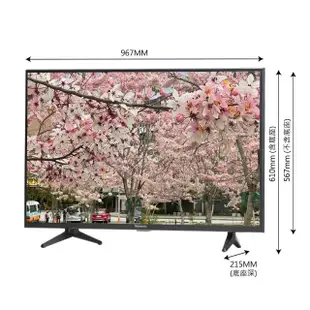 【Panasonic 國際牌】43型FHD液晶顯示器+視訊盒(TH-43J500W)