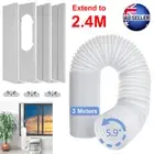 Portable Air Conditioner Window Door Vent Panel Kit 150mm Exhaust Hose Ducting