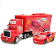 Pixar Cars NO.95 Lightning Mcqueen Car & Mack Superliner Truck 1:55 Diecast Toy