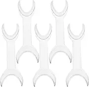FOMIYES 5Pcs Transparent Dentals Cheek Retractors - Disposable Mouth Openers for Oral Inspection and Teeth Whitenings, 16.7 X 5.5 X 2.4 cm
