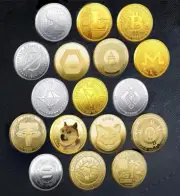 Bitcoin Btc Eth Ada Xlm Shib Doge Xrp Sol Dot Link Ltc Uni Coin Physical Metal C