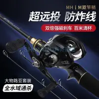 在飛比找Yahoo!奇摩拍賣優惠-SHIMANO/禧瑪諾路亞竿套裝全套遠投雙竿稍超硬碳素柄水滴