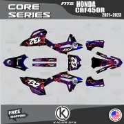 Graphics Kit for Honda CRF450R (2021-2023) CRF 450R Core Series - BLUE