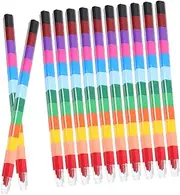 24pcs 12 Building Block Crayons for Sized for Hands for Arts Crafts and School Projects