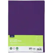 J.Burrows Recycled A4 Letter File Purple 20 Pack