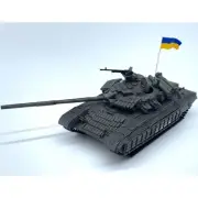 ARTISAN 1/72 Russian-Ukrainian T-64BV Main Battle Tank T64 With Flag Model
