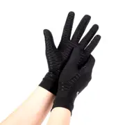 Copper Compression Arthritis Gloves Black Hand Gloves Hand Wrist Support Non-Sli