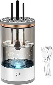 Electric Brush Cleaner, Multi-Functional Cosmetic Brush Cleanser Tool, Automatic Makeup Brush Cleaner, Portable Beauty Makeup Brush Cleaner, Cosmetic Brush Cleanser Tool for Women Stocking Stuffers